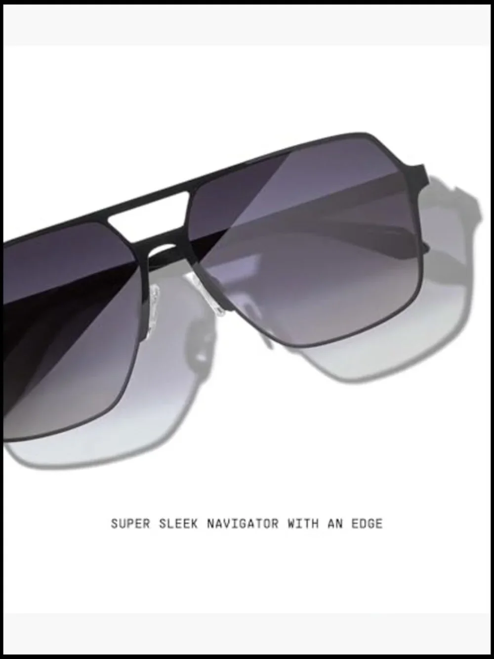 QUAY Oversized Aviator Sunglasses UV Protected Metal Frame